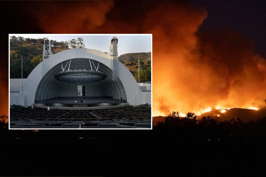 Hollywood Bowl Threatened by Los Angeles Wildfires