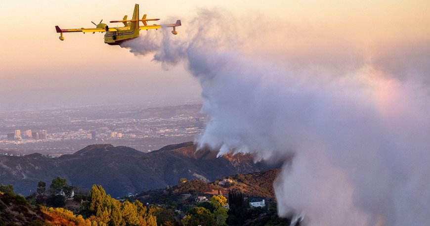 Los Angeles Firefighting Aircraft Out of Commission After Dunce With Drone Crashes Into It