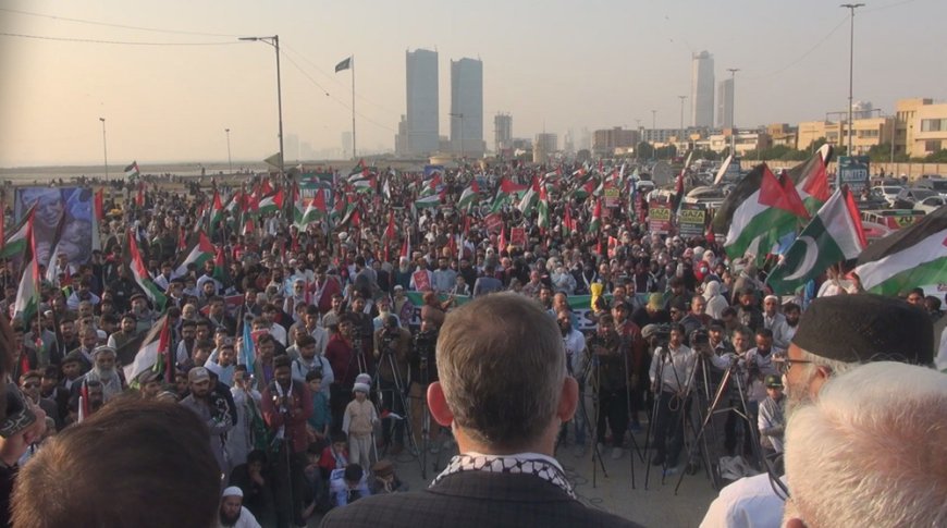 Pakistanis show solidarity with Gaza, Lebanon amid Israeli aggression