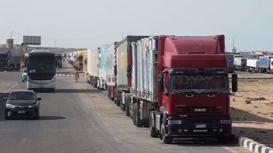 First aid trucks enter Gaza as ceasefire begins