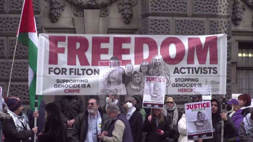 Demonstration against ‘UK state persecution’ of pro-Palestine activists